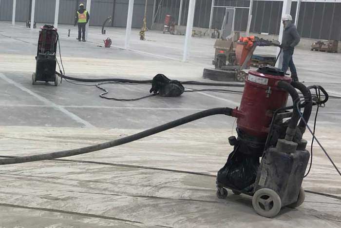 Preparing concrete floors grinder, Leamington, Ontario