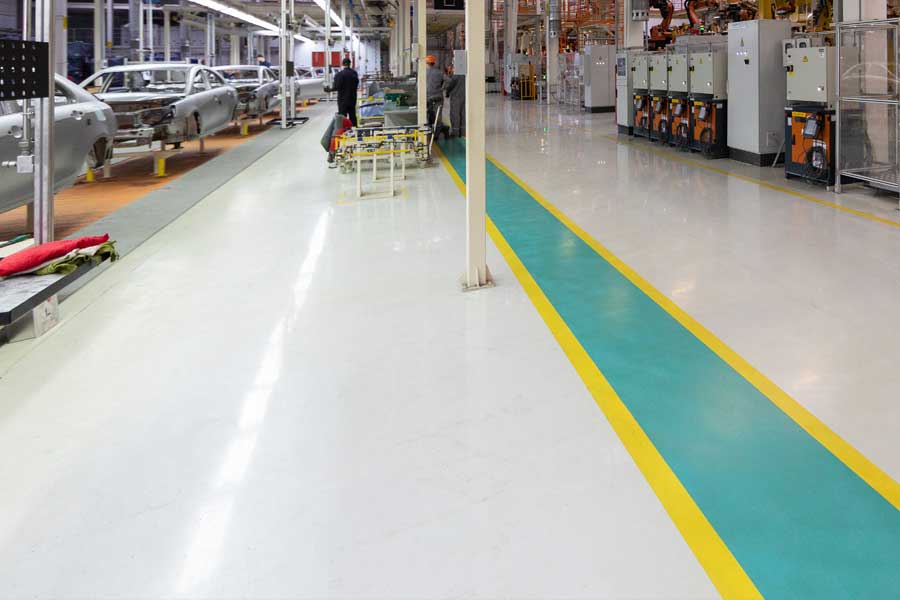 Urethane floors for commercial and industrial settings.